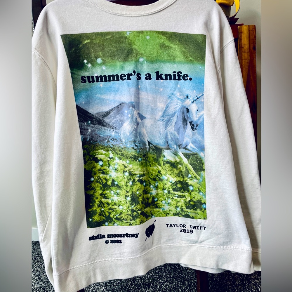 RARE- STELLA x Taylor “Cruel Summer” pullover.